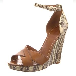 Tory Burch Snakeskin Wedges